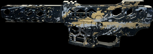 (DISCONTINUED) Neo.3 Double G - M4 Receiver - LIMITED EDITION (Black Amethyst/Gold+Frost Splatter)